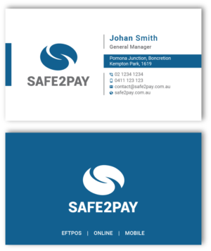 Business Card Design by Uttom 2 for Safe2Pay | Design: #21556089