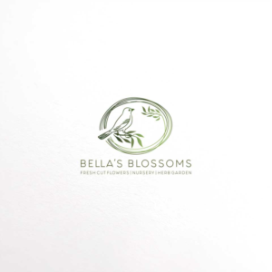 Bella's Blossoms, Fresh Cut Flowers, Nursery, Herb Garden | Logo-Design von RenataS