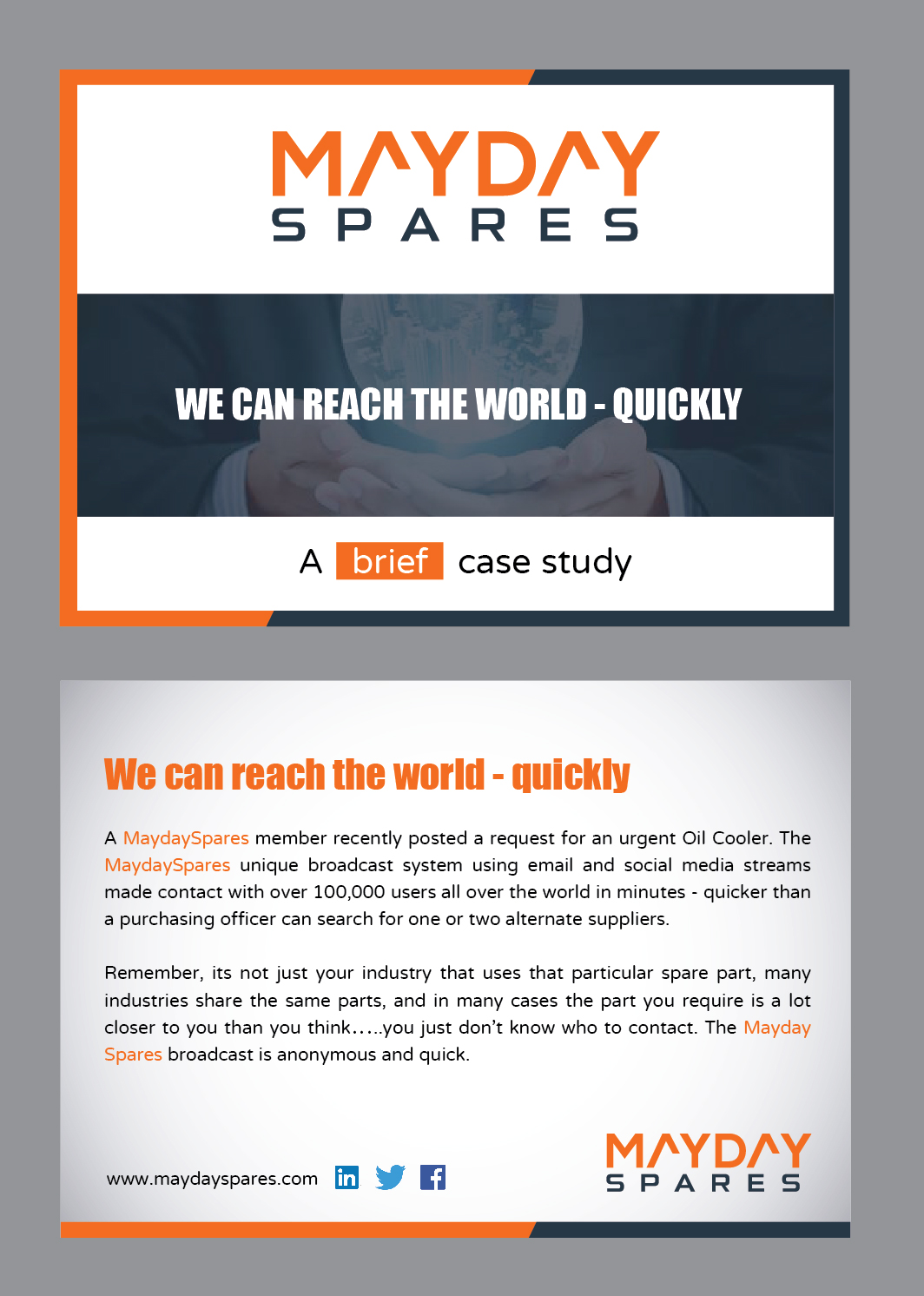 Flyer Design by Achiver for MaydaySpares | Design #21559409