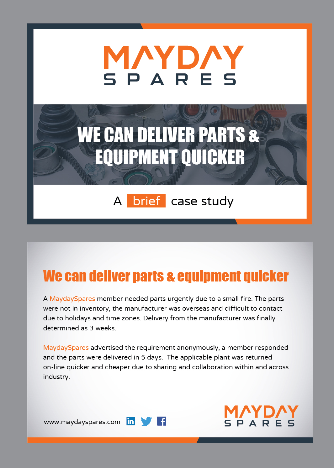 Flyer Design by Achiver for MaydaySpares | Design #21559411