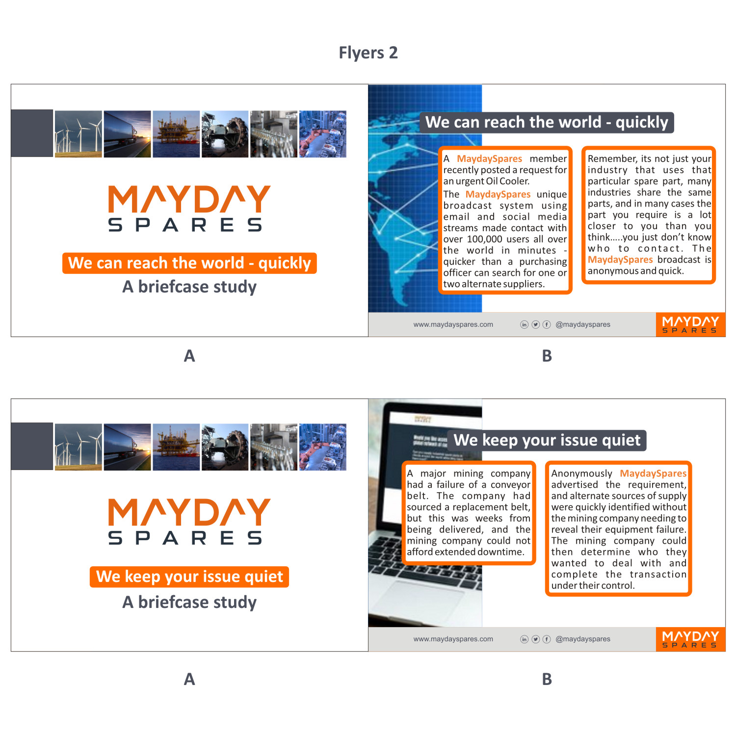 Flyer Design by DG+ for MaydaySpares | Design #21555562