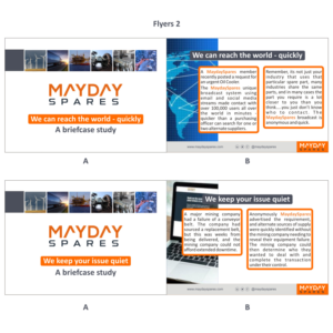 Flyer Design by DG+ for MaydaySpares | Design: #21555562