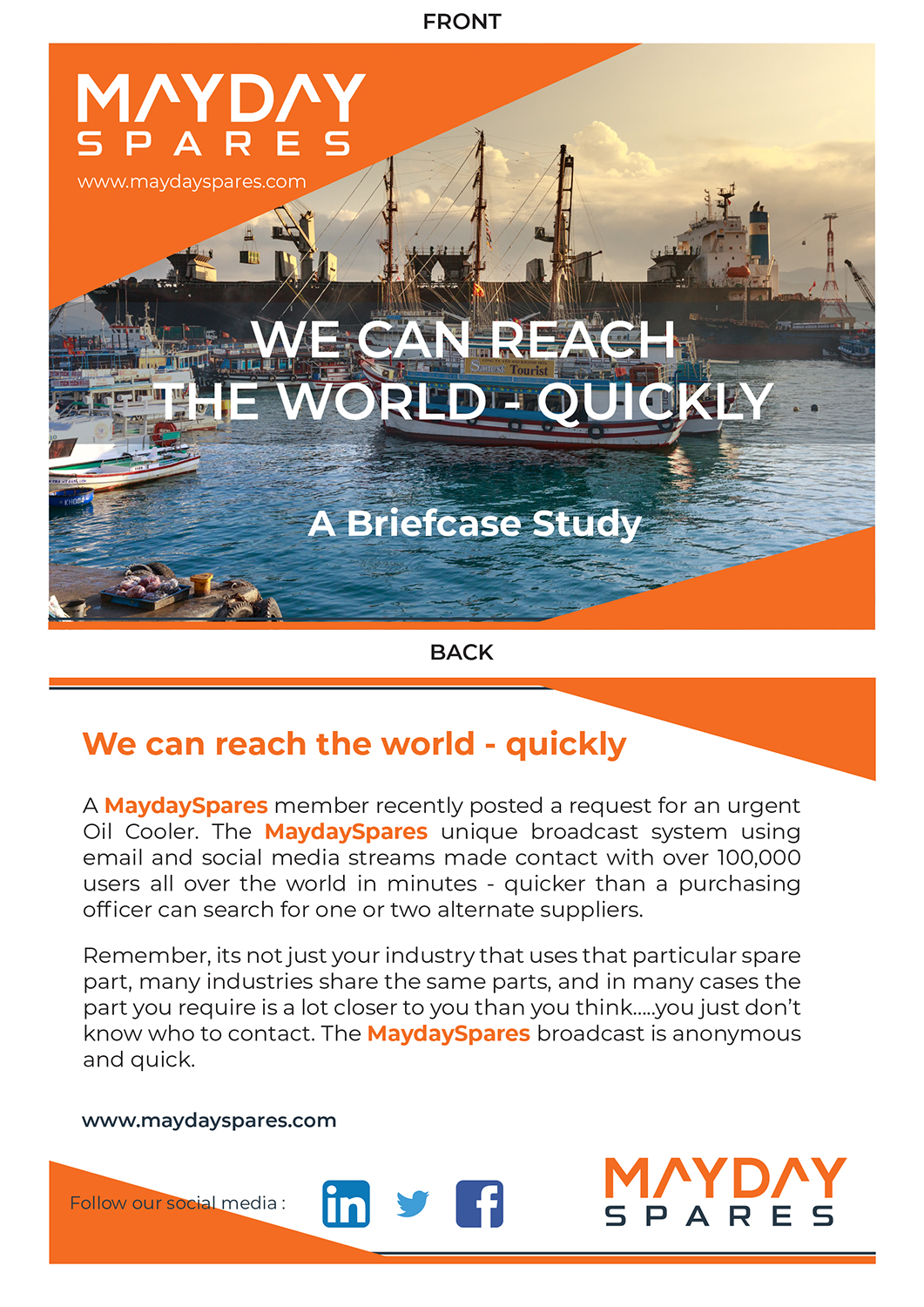 Flyer Design by PavanPrajapati for MaydaySpares | Design #21569725