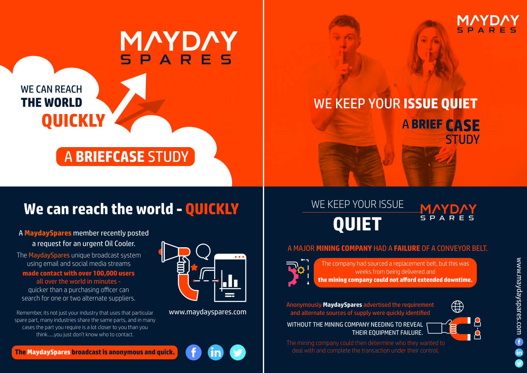 Flyer Design by thisisit for MaydaySpares | Design #21557996