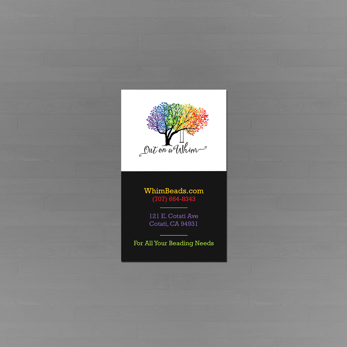 Business Card Design by Creations Box 2015 for Out on a Whim  | Design #21553817