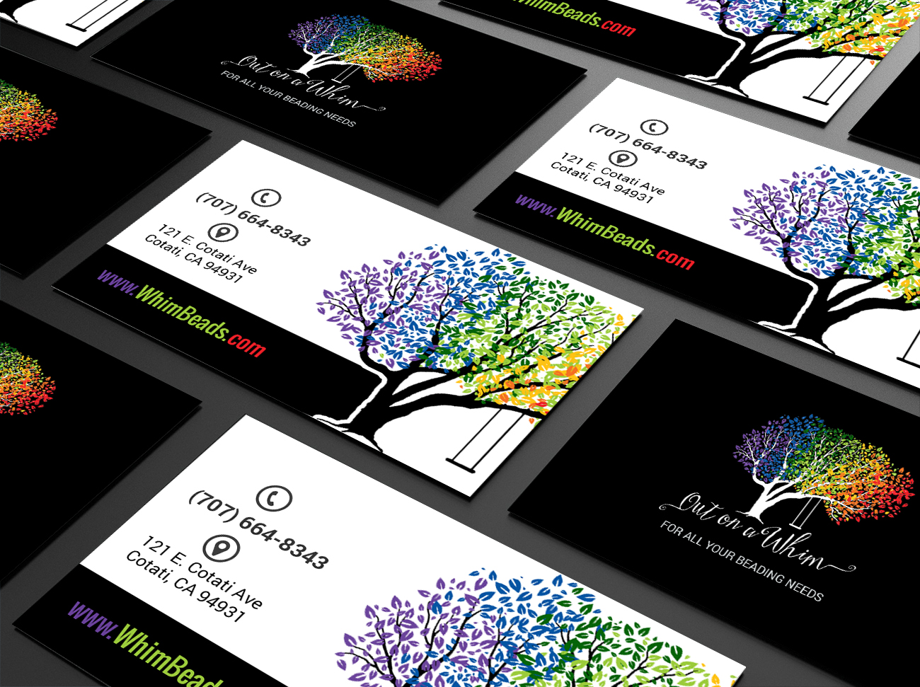 Business Card Design by Creations Box 2015 for Out on a Whim  | Design #21563394