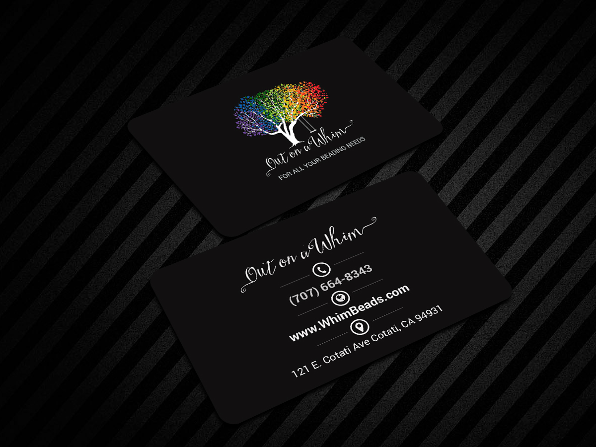 Business Card Design by Creations Box 2015 for Out on a Whim  | Design #21563396