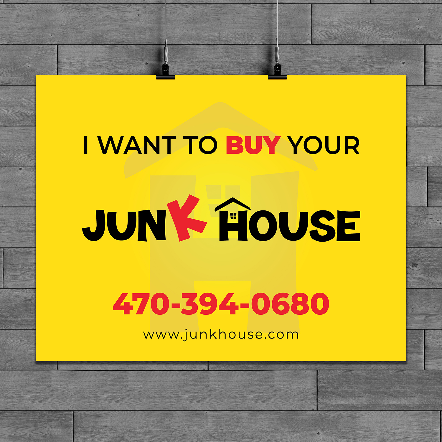 Poster Design by codeuridea for Junk House | Design #21561259