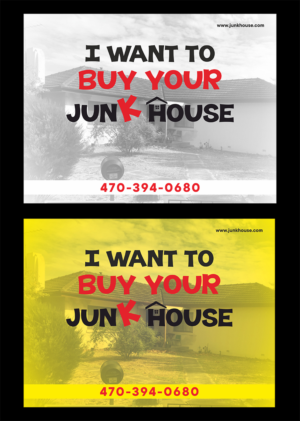 Junk house real estate investment company needs a poster design  | Poster-Design von Fine Graphics House