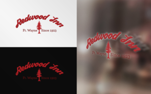 The name of the business REDWOOD INN and maybe Ft. Wayne since 1923, up to designerhttp://www.journalgazette.net/food/the-dish/Outdoor-makeover-for-Redwood-Inn-7595339    | Logo Design by MT