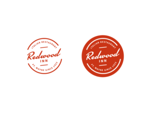The name of the business REDWOOD INN and maybe Ft. Wayne since 1923, up to designerhttp://www.journalgazette.net/food/the-dish/Outdoor-makeover-for-Redwood-Inn-7595339    | Design de Logo par wonderland