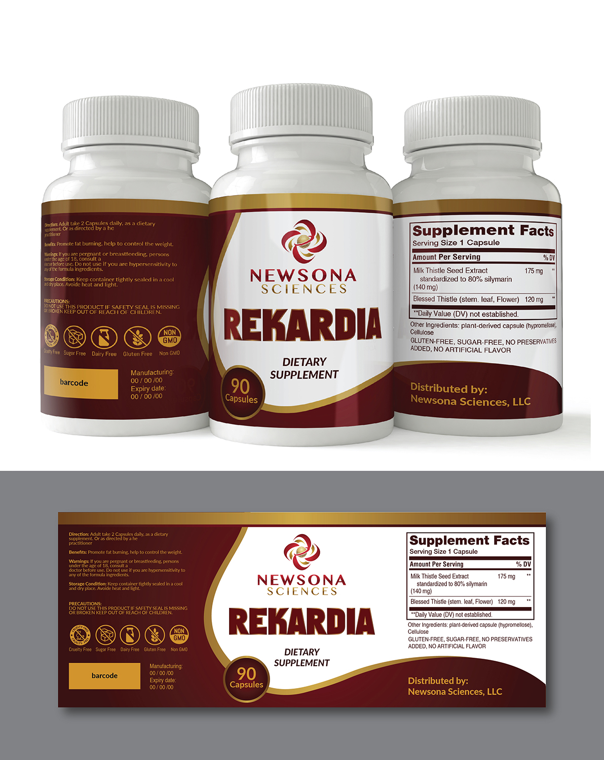 Diseño de Etiqueta por Deziners Zone para Newsona Sciences | Diseño #21570896