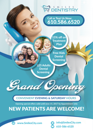 Smiles Dentistry - Flyer - Modern & Eye catching campaign flyer | Flyer Design by designgreen