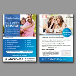 Smiles Dentistry - Flyer - Modern & Eye catching campaign flyer | Diseño de Flyer por ecorokerz
