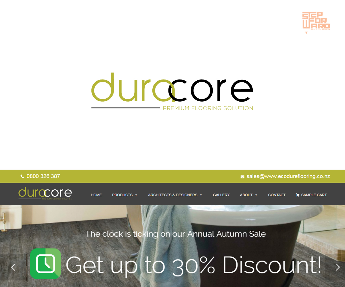 Logo Design by step forward 2 for Ecodure Flooring | Design #21557372