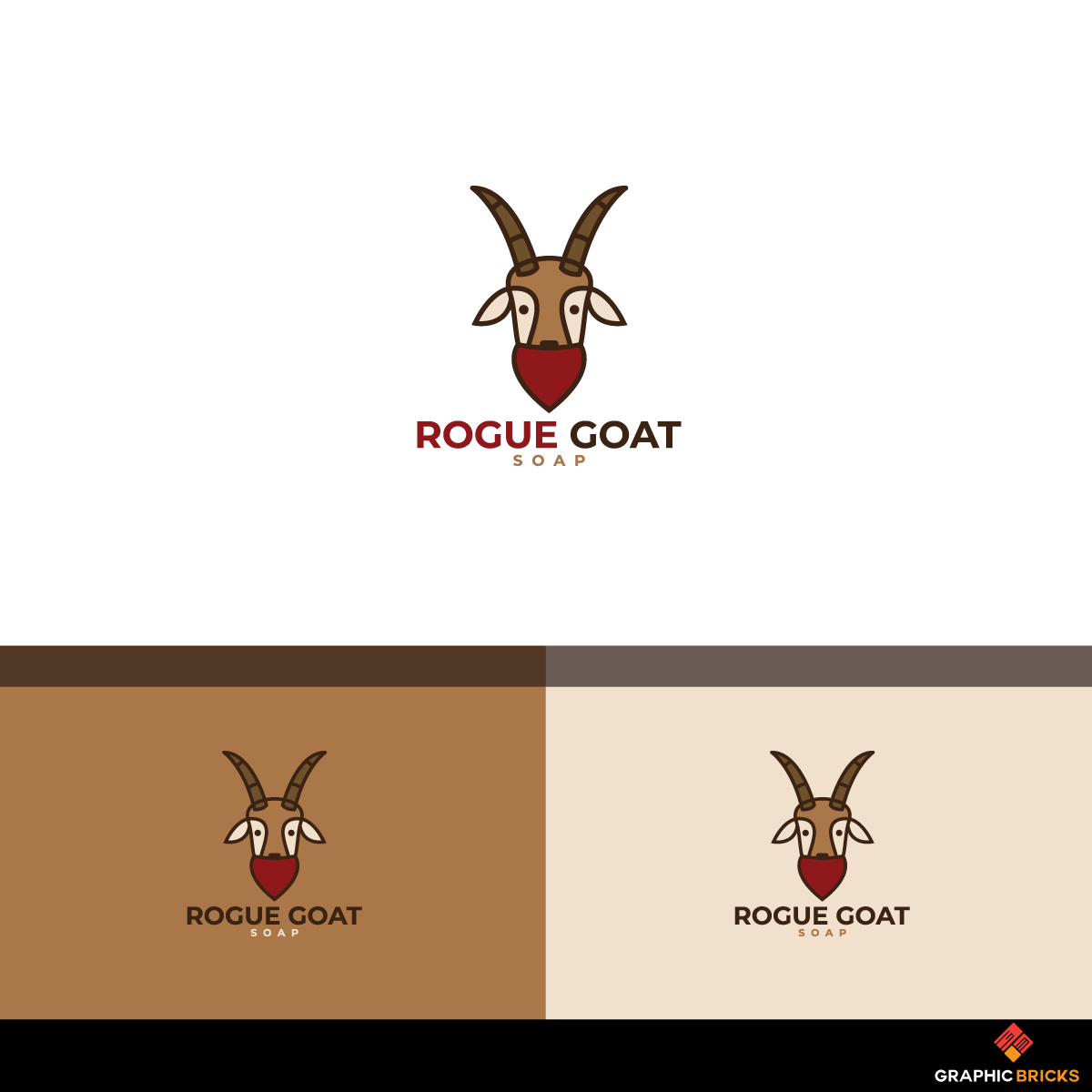 Diseño de Logo por Graphic Bricks para Rogue Goat Soap | Diseño #21568630