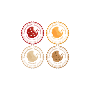 The Great British Cookie Company or THE GREAT BRITISH COOKIE COMPANY | Logo Design by Samantha Ward Design