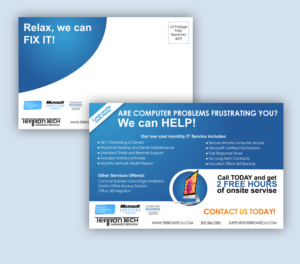 IT Services Postcard | Diseño de Flyer por IndreDesign