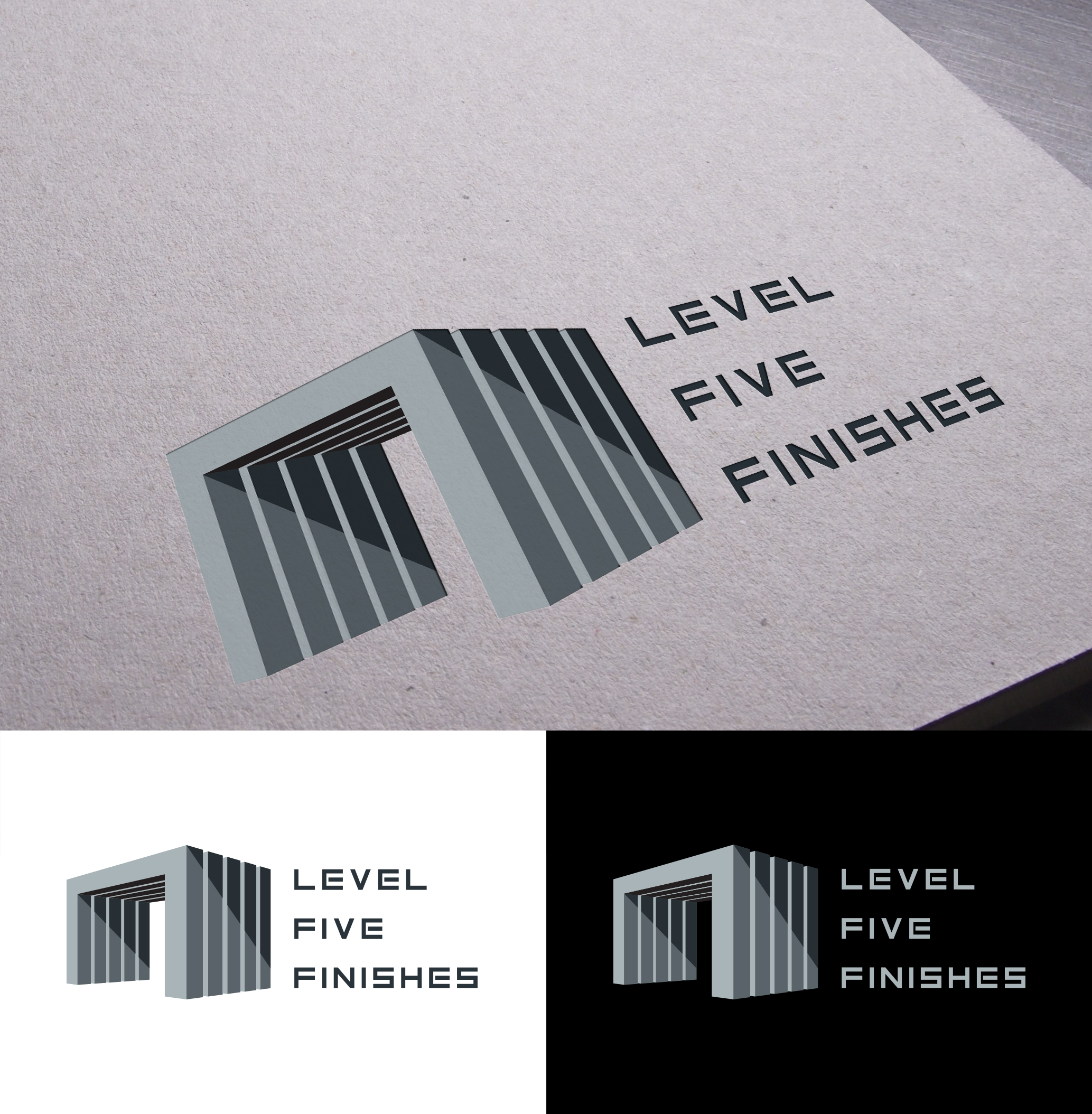 Logo Design by Gellert Fulop for Level 5 Finishes | Design #21590879