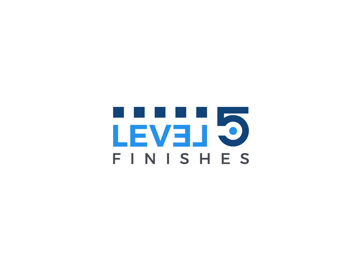 Logo Design by happybrain design for Level 5 Finishes | Design #21577353
