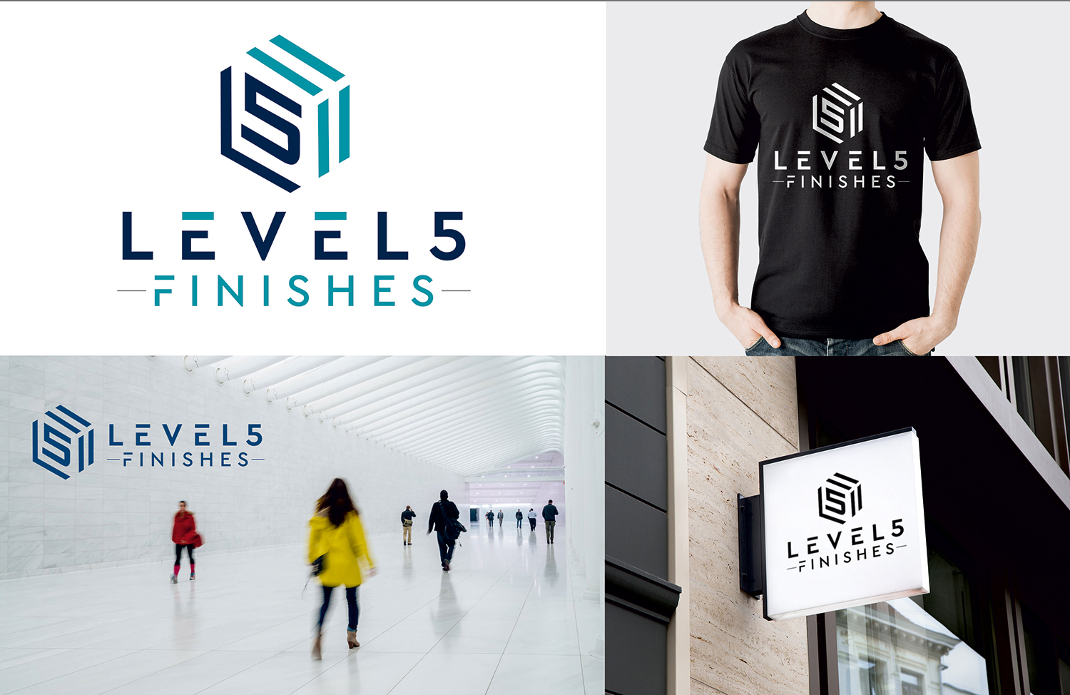 Logo Design by Bang Bang for Level 5 Finishes | Design #21583441