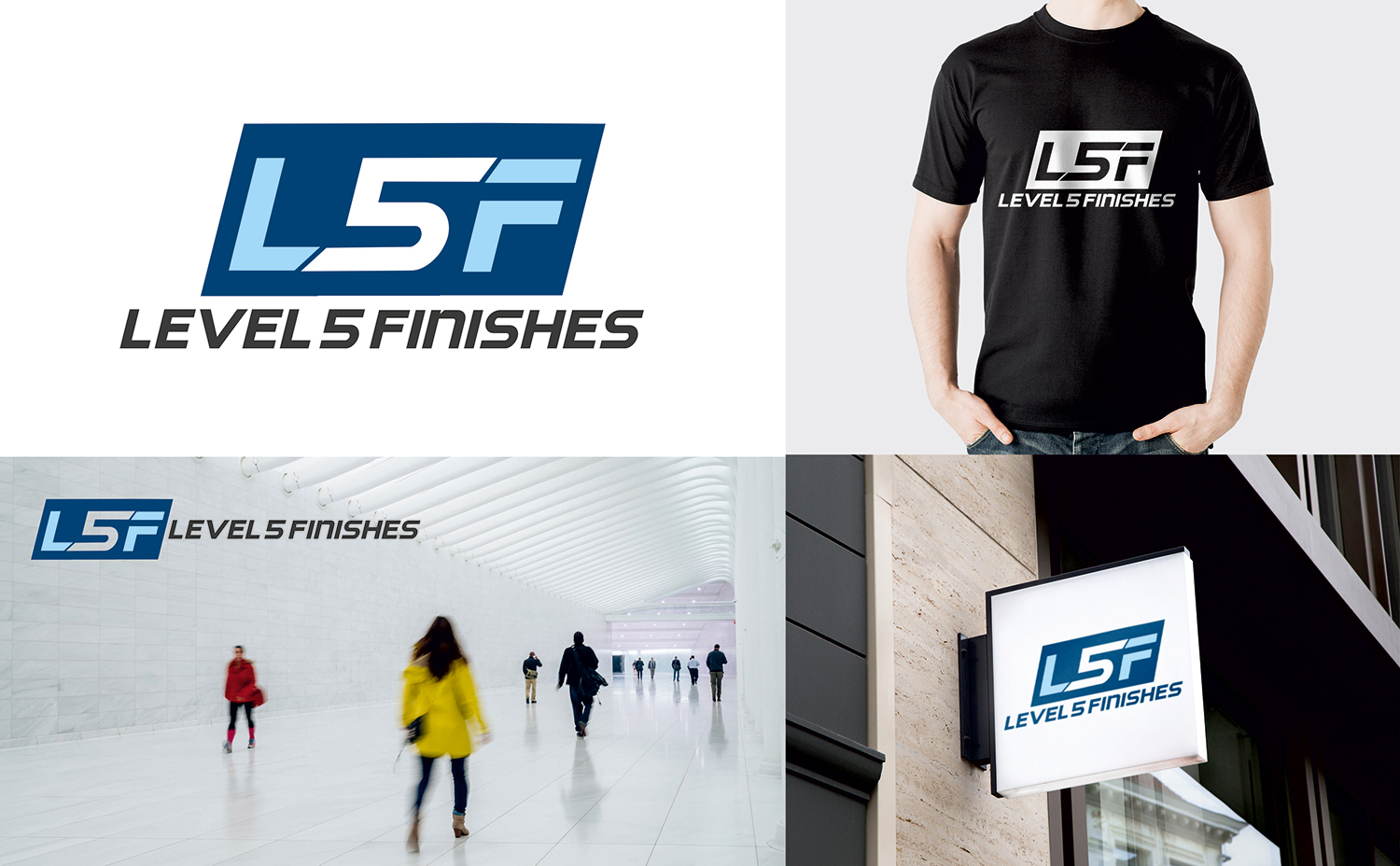Logo Design by Bang Bang for Level 5 Finishes | Design #21583442