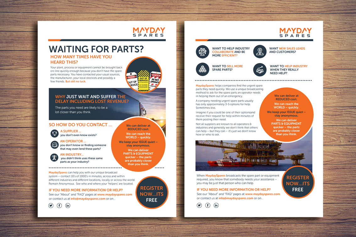 Graphic Design by Phouii for MaydaySpares | Design #21602400