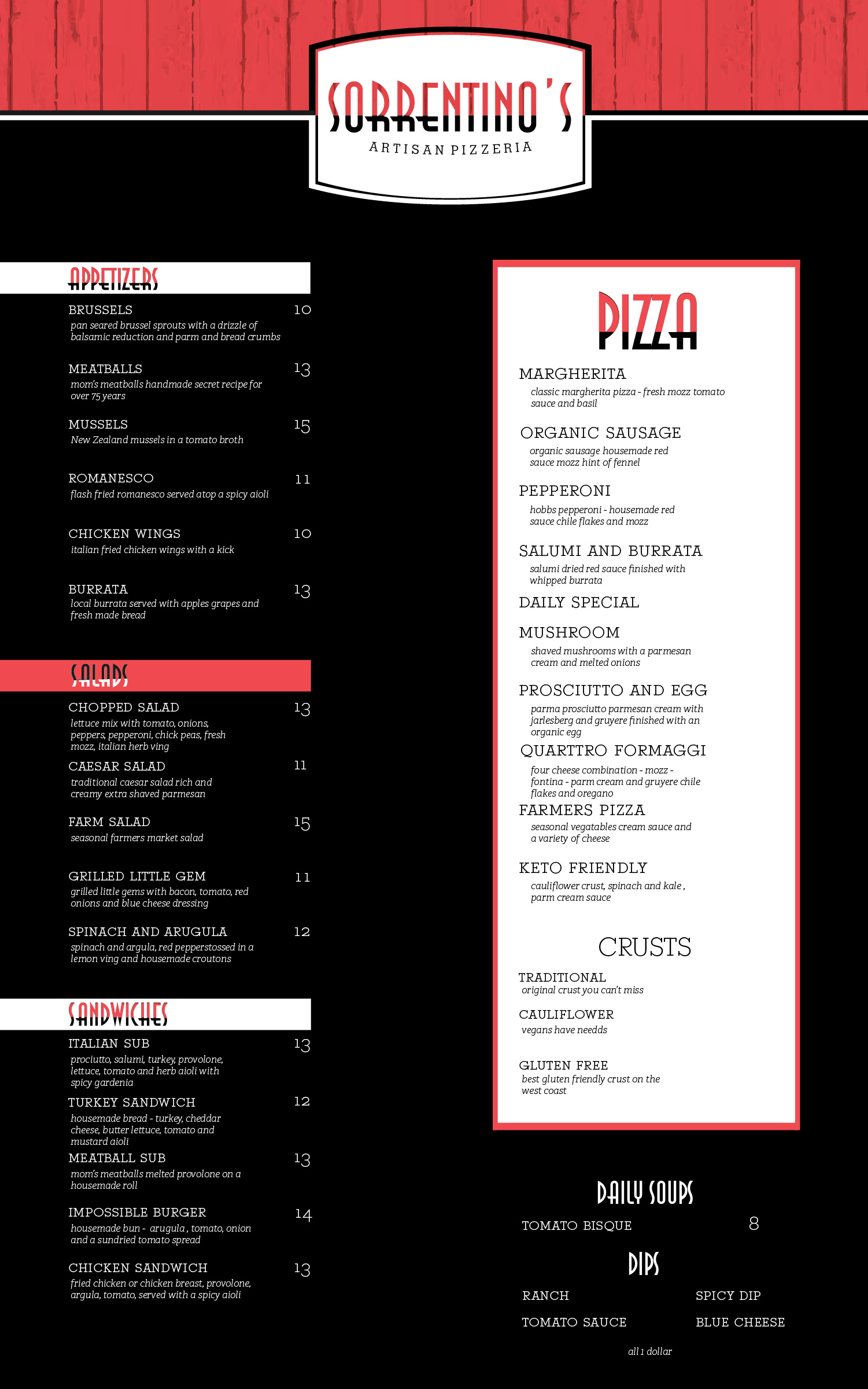 Menu Design by KenzyBracken for this project | Design #21623700