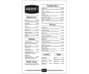 Menu Design by cristian lee for this project | Design #21620210