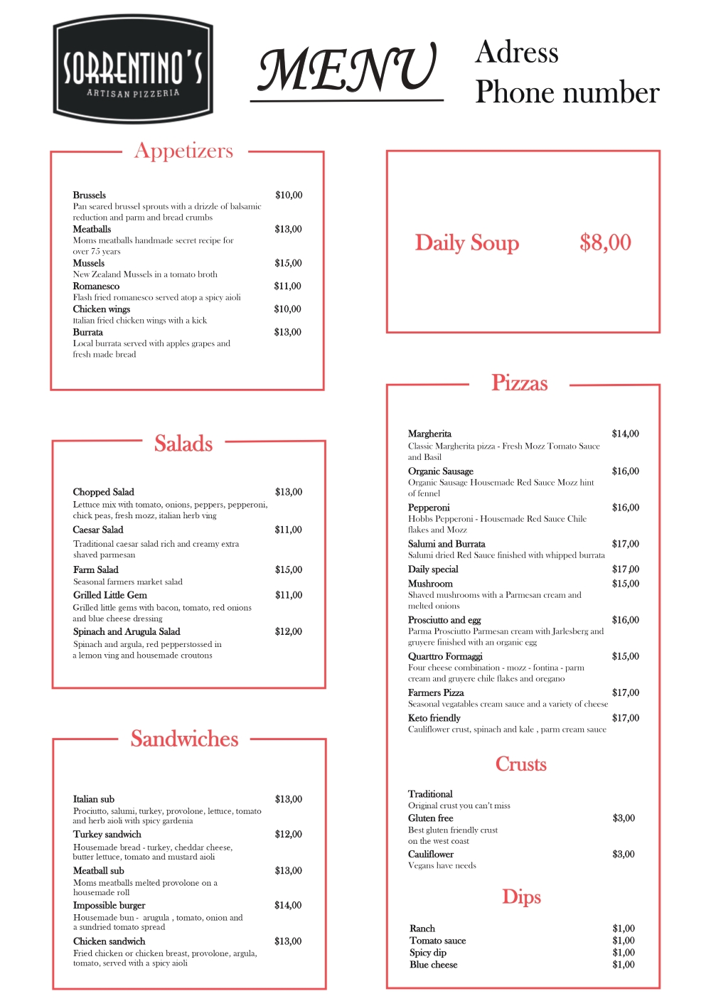 Design de Menu par myuko pour ce projet | Design #21591365
