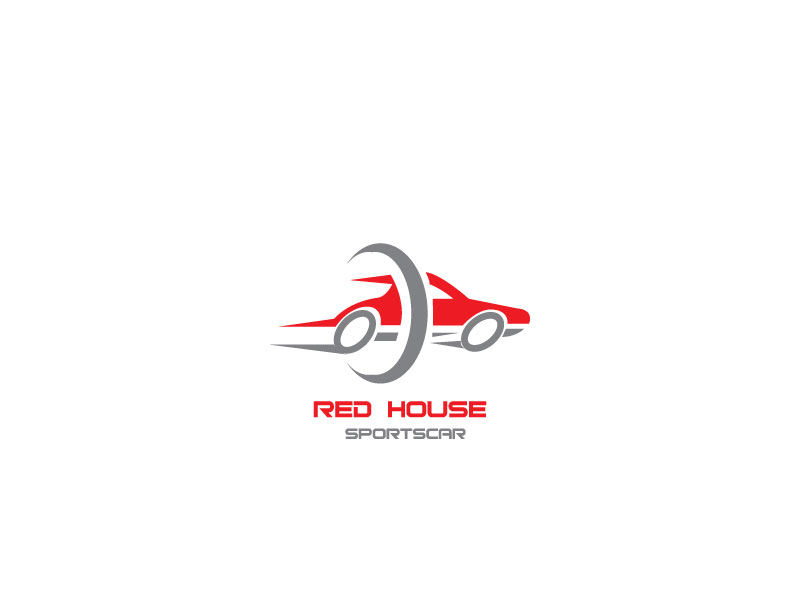 Logo Design by kINg eVOn 2 for Red House Sportscar  | Design #21587063