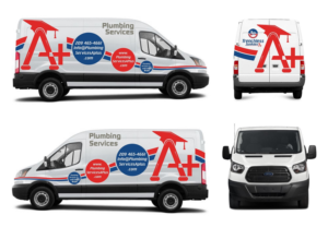Car Wrap Design by Kira Graphics for plumbing services A+ | Design: #21604839