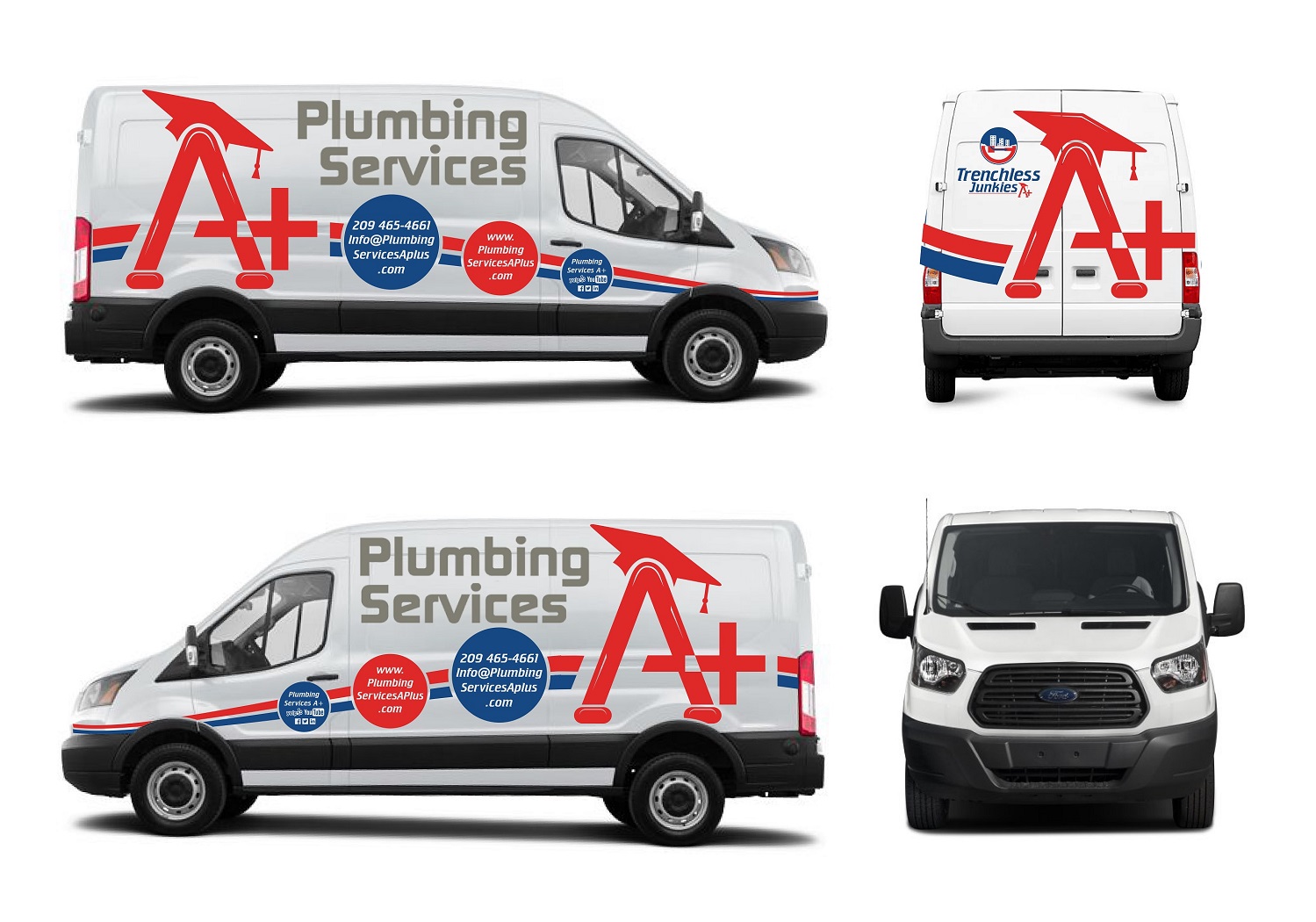 Car Wrap Design by Kira Graphics for plumbing services A+ | Design #21608241