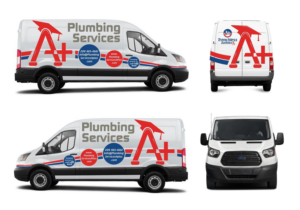 Car Wrap Design by Kira Graphics for plumbing services A+ | Design: #21608241