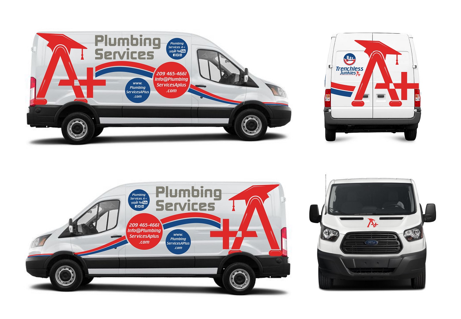 Design de Covering de Véhicule par Kira Graphics pour plumbing services A+ | Design #21622643
