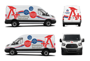 Car Wrap Design by Kira Graphics for plumbing services A+ | Design: #21623429