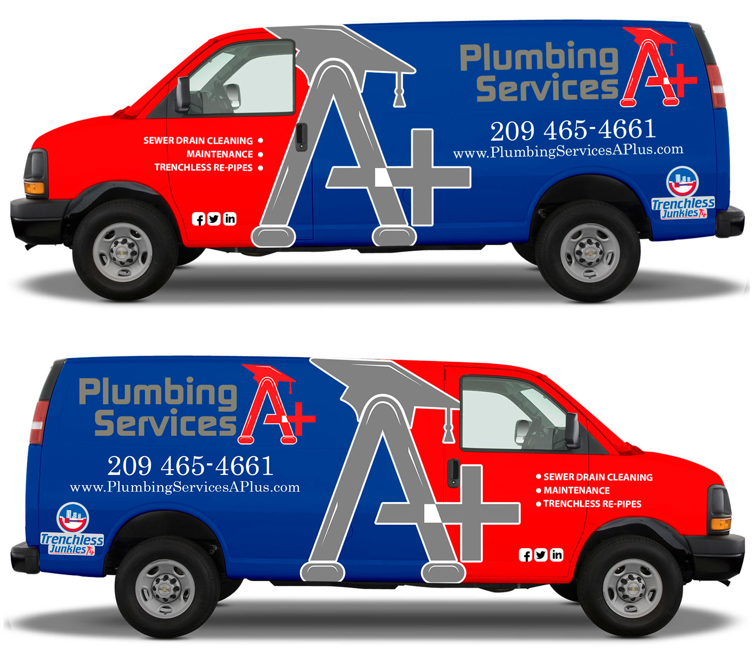 Car Wrap Design by The Faisal for plumbing services A+ | Design #21582042