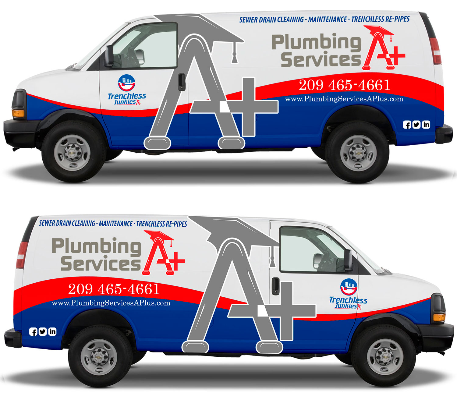 Car Wrap Design by The Faisal for plumbing services A+ | Design #21583658