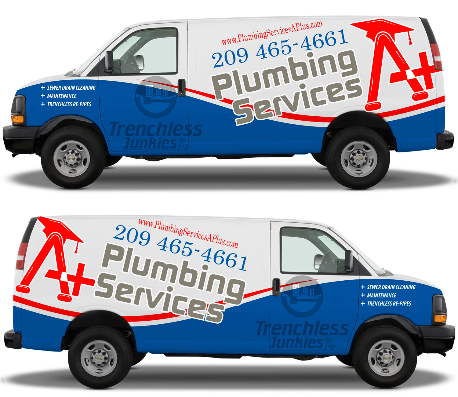 Car Wrap Design by The Faisal for plumbing services A+ | Design #21613511