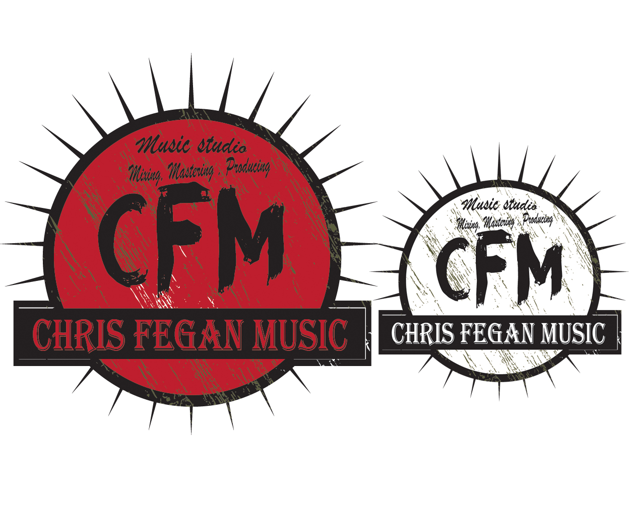 Logo Design by lampros 2 for Chris Fegan music  | Design #21635637