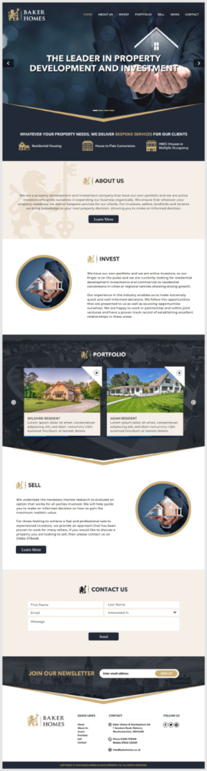 property investment and development company needs a website | Web Design par -Marc-