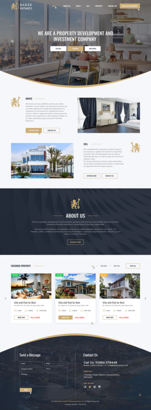 property investment and development company needs a website | Web Design par Ved Web Services
