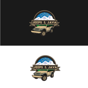 JEEPS & JAVA AK | Logo Design by Majestic Prints