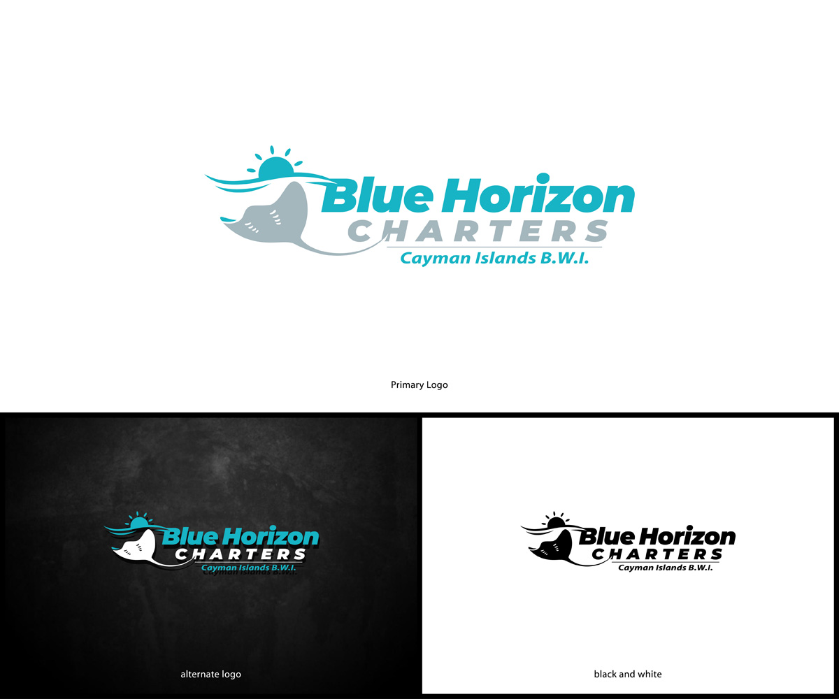 Logo Design by MoonFeather for Blue Horizon Charters Cayman | Design #21594157