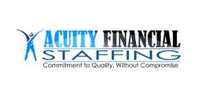 Acuity Financial Staffing, Commitment to Quality, Without Compromise | Logo Design by Madin