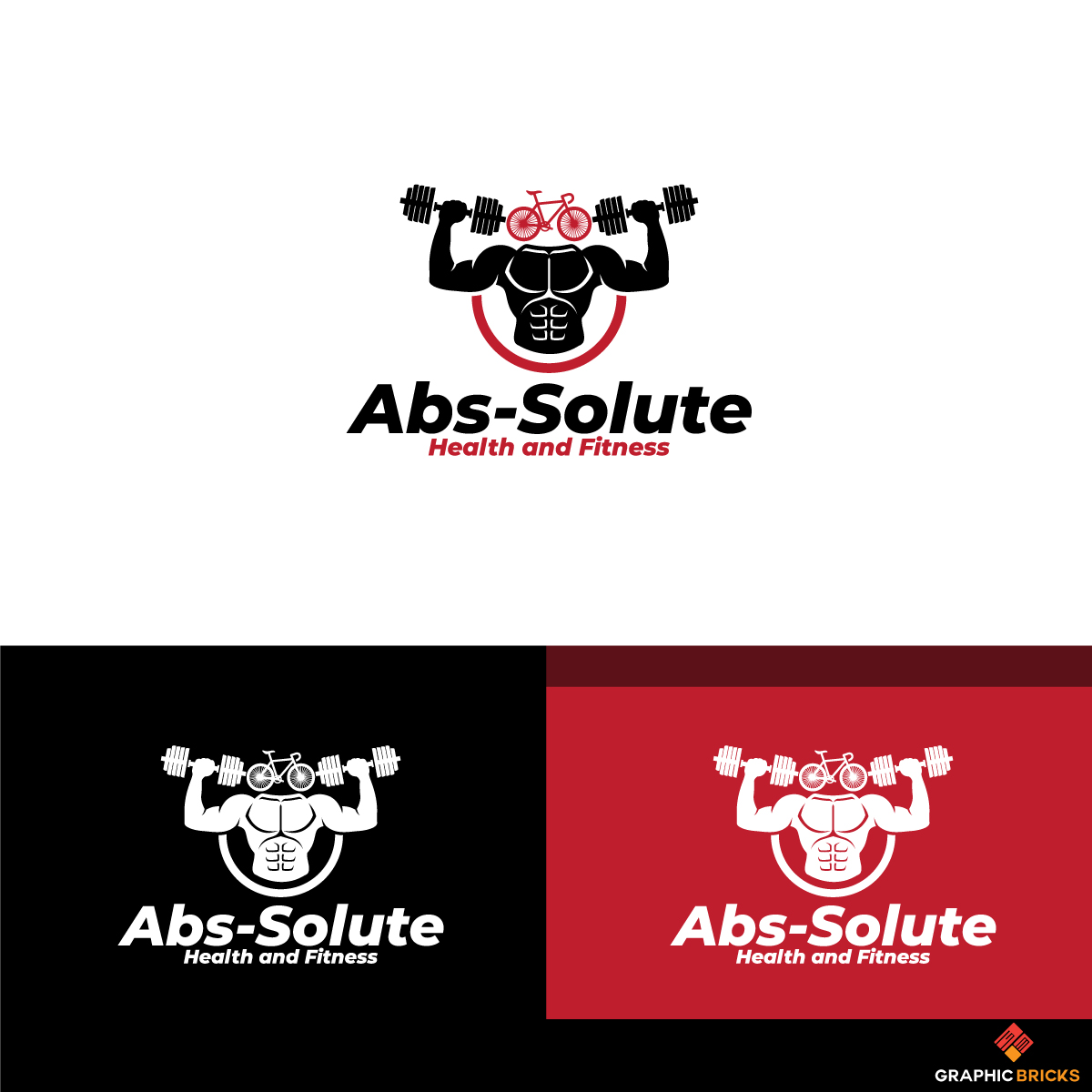 Logo Design by Graphic Bricks for Abs-Solute health and fitness | Design #21602781