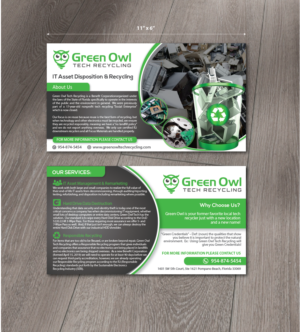 Flyer-Design von alex989 für Green Owl Tech Recycling | Design: #21601893