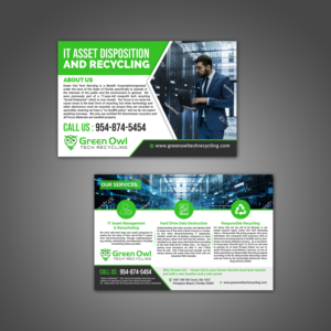 Flyer-Design von aspiremedia für Green Owl Tech Recycling | Design: #21603274