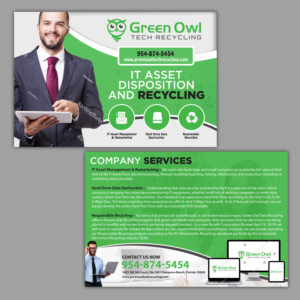 Flyer-Design von aspiremedia für Green Owl Tech Recycling | Design: #21607559
