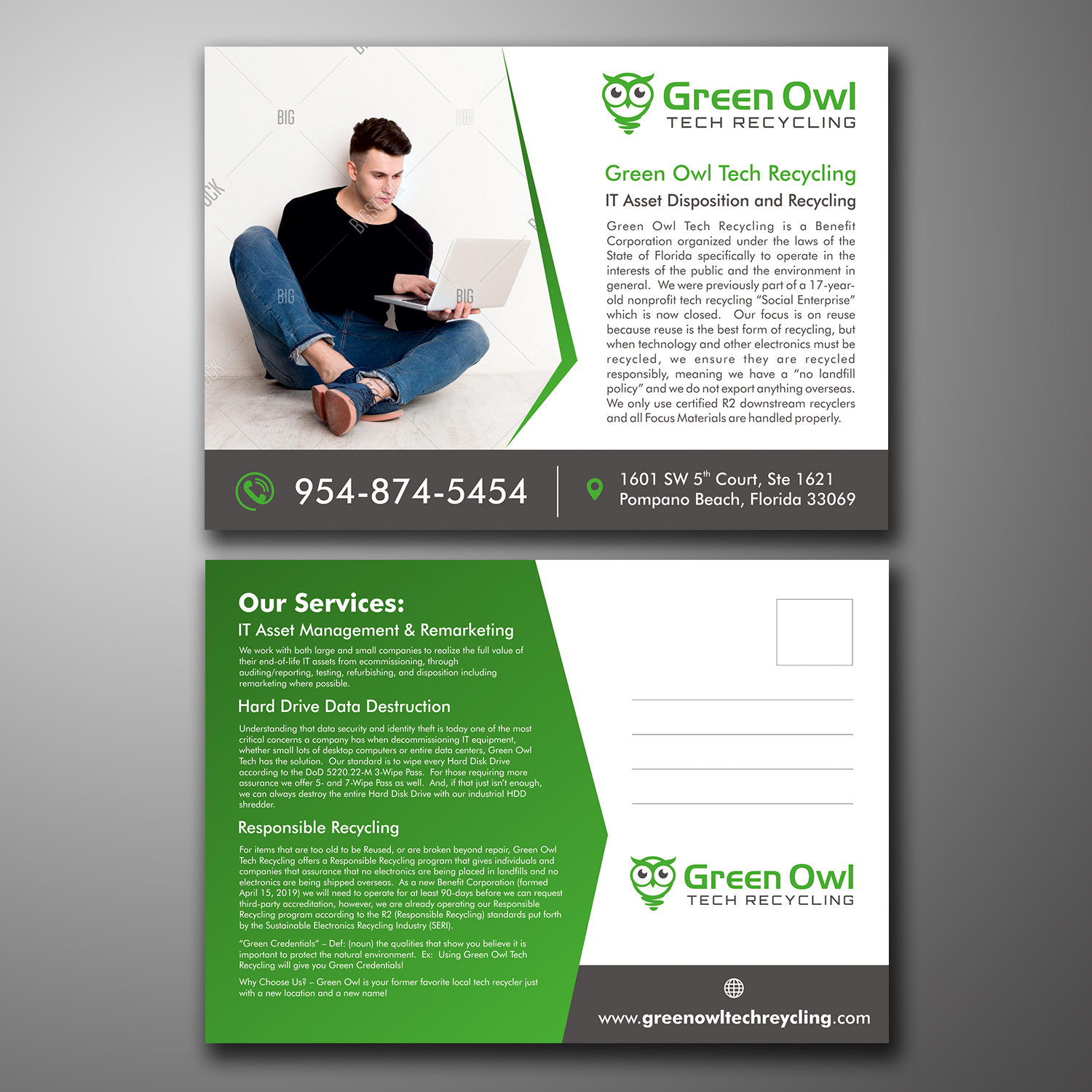 Flyer Design by ecorokerz for Green Owl Tech Recycling | Design #21604832